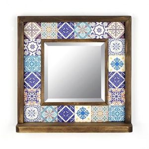 Oglinda decorativa, Evila Originals, STO020, 32.5x33x8 cm, Multicolor imagine