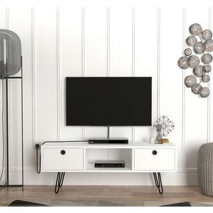 Comoda TV, Furny Home, Moda, 120x43.1x29.5 cm, Alb imagine