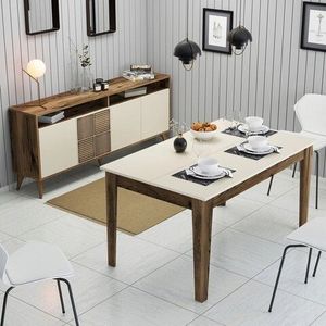 Set mobilier living, Hommy Craft, Milan 525, Maro/Crem imagine
