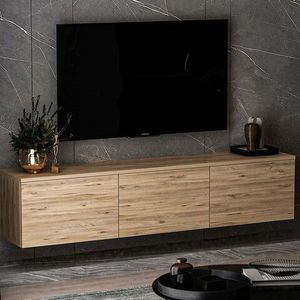 Comoda TV, Inarch, Neon, 160x35x32 cm, Maro imagine