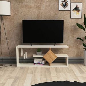 Comoda TV, Lagomood, Intens, 101.8x40x26 cm, Stejar alb imagine