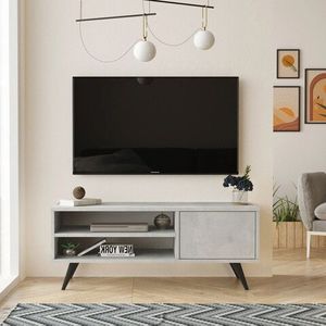 Comoda TV, Locelso, CD1, 110x44x40 cm, Gri imagine