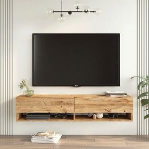 Comoda TV, Locelso, FR11-A, 140x29.1x31.6 cm, Maro imagine