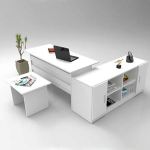 Set mobilier de birou, Locelso, VO10, Alb imagine