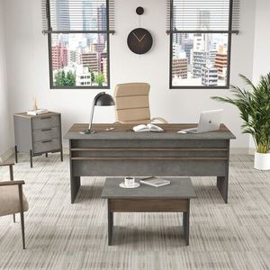 Set mobilier de birou, Locelso, VS7, Maro / Gri / Antracit imagine