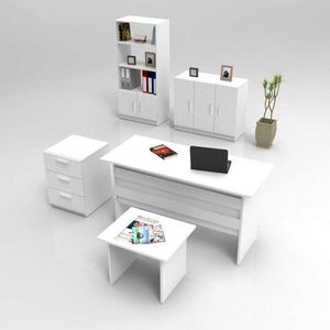 Set mobilier de birou, Locelso, VO14, Alb imagine