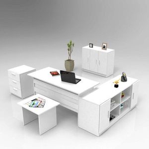 Set mobilier de birou, Locelso, VO16, Alb imagine