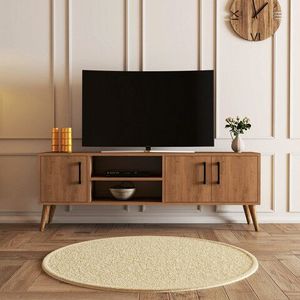 Comoda TV, Mezza, Exxen, 150x52x34 cm, Stejar imagine