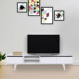 Comoda TV, Mod Design, Graz, 180x30x45 cm, Alb imagine