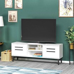 Comoda TV, Olivia, View, 120x48.2x29.6 cm, PAL, Alb imagine