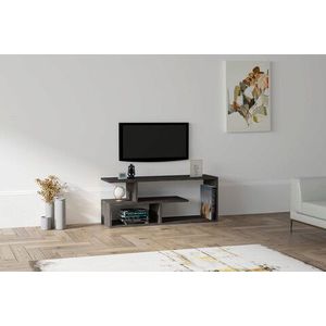 Comoda TV, Puqa Design, Cafu, 100x40x29.6 cm, PAL, Negru imagine