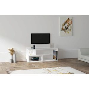 Comoda TV, Puqa Design, Cafu, 100x40x29.6 cm, PAL, Alb imagine