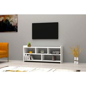 Comoda TV, Puqa Design, Pera, 120x55x28 cm, PAL, Alb imagine