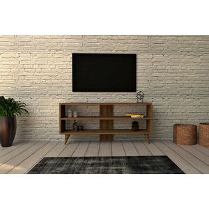 Comoda TV, Puqa Design, One, 120x50x29.6 cm, PAL, Maro imagine