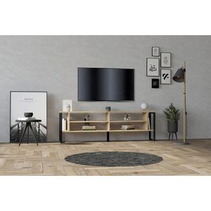 Comoda TV, Puqa Design, Cupe, 160x50.4x24.5 cm, PAL, Maro imagine
