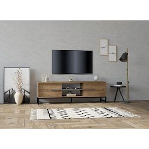 Comoda TV, Puqa Design, Mono, 160x50x40 cm, PAL, Maro imagine