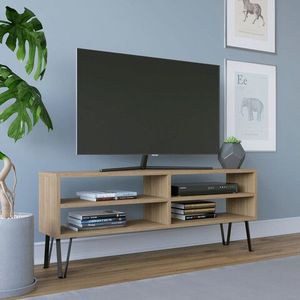 Comoda TV, Retricy, Farrar, 120x25x46.6 cm, PAL, Stejar imagine