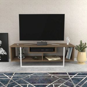 Comoda TV, Retricy, Asal 120, 120x35.2x40.2 cm, PAL, Nuc/Alb imagine