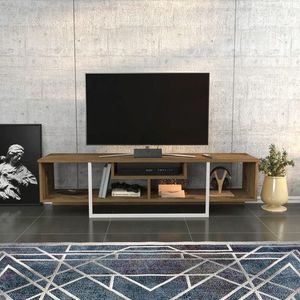 Comoda TV, Retricy, Asal 150, 150x35.2x40 cm, PAL, Oud Stejar / Alb imagine