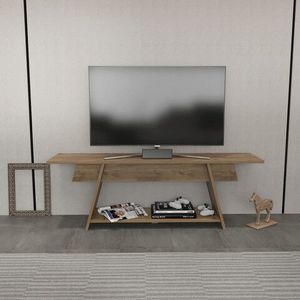 Comoda TV, Retricy, Lanca 120, 120x35x50 cm, PAL, Maro imagine