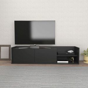 Comoda TV, Retricy, Krog, 160x35x36.8 cm, PAL, Antracit imagine