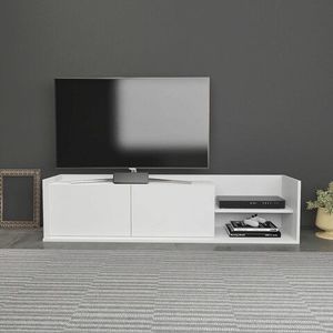 Comoda TV, Retricy, Krog, 160x35x36.8 cm, PAL, Alb imagine