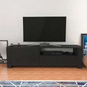 Comoda TV, Retricy, Piedmont, 160x36.8x46 cm, PAL, Antracit imagine
