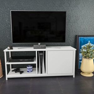 Comoda TV, Retricy, Neola, 120x35.3x50.8 cm, PAL, Alb imagine