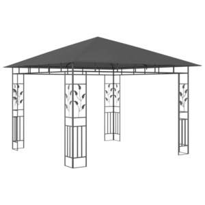 vidaXL Pavilion cu plasă anti-țânțari, antracit, 3x3x2, 73 m, 180 g/m² imagine