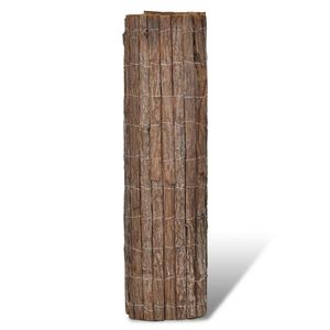 vidaXL Gard din scoarță de copac, 400 x 100 cm imagine