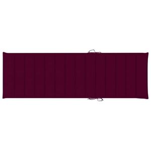vidaXL Pernă de șezlong, roșu vin, 200x60x3 cm, textil oxford imagine