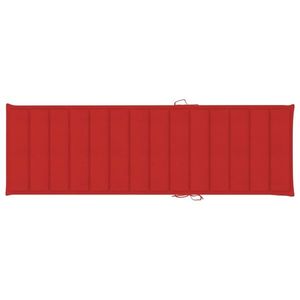 vidaXL Pernă de șezlong, roșu, 200x60x3 cm, textil oxford imagine