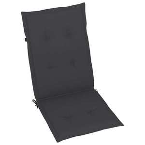 vidaXL Perne scaun cu spătar înalt, 6 buc. antracit 120x50x3 cm textil imagine