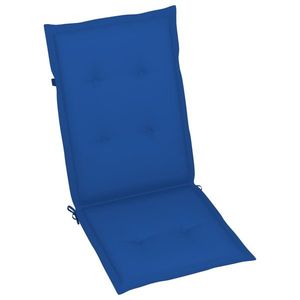 vidaXL Perne scaun spătar înalt, 6 buc., albastru, 120x50x3 cm, textil imagine