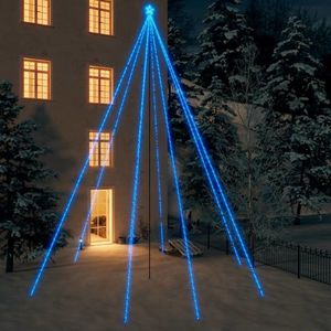 vidaXL Cascadă lumini brad Crăciun 1300 leduri albastru 8 m, int./ext. imagine