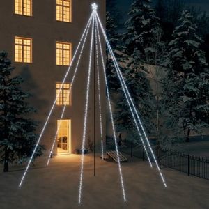 vidaXL Cascadă lumini brad Crăciun 1300 leduri alb rece 8 m, int./ext. imagine