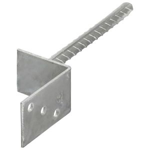 vidaXL Ancore de gard, 6 buc., argintiu, 8x6x30 cm, oțel galvanizat imagine