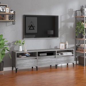 vidaXL Comodă TV, gri sonoma, 150x30x44, 5 cm, lemn prelucrat imagine
