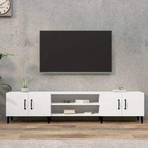 vidaXL Comodă TV, alb, 180x31, 5x40 cm, lemn prelucrat imagine