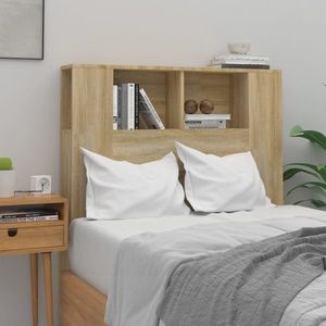 vidaXL Tăblie de pat cu dulap, stejar sonoma, 100x18, 5x104, 5 cm imagine