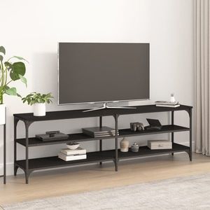 vidaXL Comodă TV, negru, 160x30x50 cm, lemn prelucrat imagine