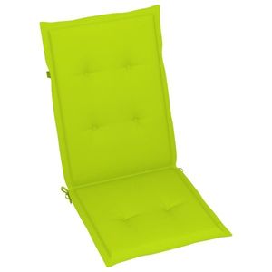 vidaXL Perne scaun cu spătar înalt, 4 buc., verde, 120x50x3 cm, textil imagine
