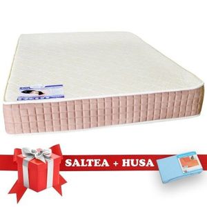 Set Saltea SuperOrtopedica Lux Saltex 1400x1900 + Husa cu elastic imagine