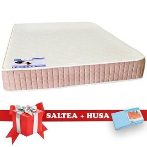 Set Saltea SuperOrtopedica Lux Saltex 1600x2000 + Husa cu elastic imagine