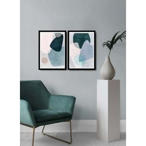 Set 2 tablouri decorative, Alpha Wall, Doze of Color, 36x51 cm imagine