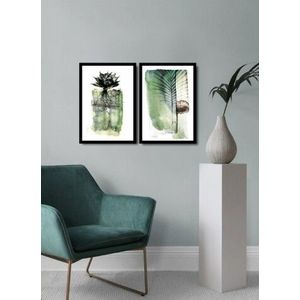 Set 2 tablouri decorative, Alpha Wall, Life, 36x51 cm imagine