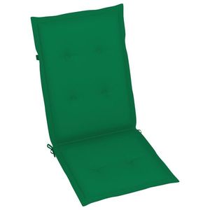 vidaXL Perne scaun cu spătar înalt, 6 buc., verde, 120x50x3 cm, textil imagine