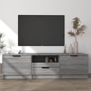 vidaXL Comodă TV, sonoma gri, 140x35x40 cm, lemn prelucrat imagine