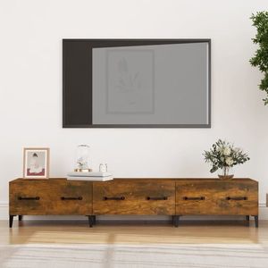 vidaXL Comodă TV, stejar fumuriu, 150x34, 5x30 cm, lemn prelucrat imagine