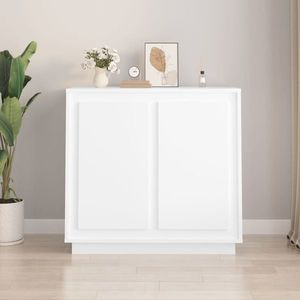 vidaXL Servantă, alb, 80x34x75 cm, lemn prelucrat imagine